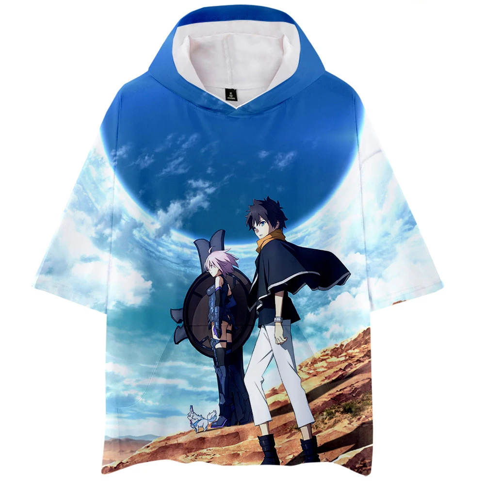 

Новая футболка аниме Fate Grand Order stay night Fujimaru Ritsuka, косплей, костюм, свободная футболка, топ, унисекс, футболка