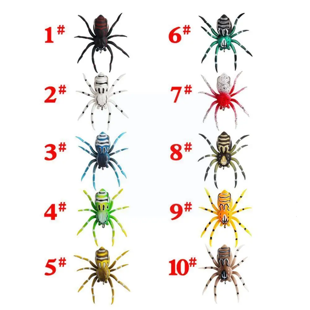 

New Spider Soft Bait 4.7cm Silicone Bait Artificial Bait Bait Lure Design Soft Bass Bait Simulation Lifelike Alice-mouth A9X8