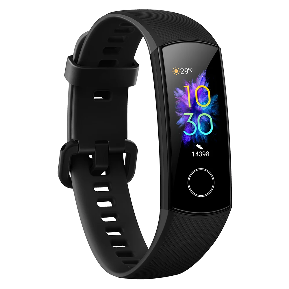 Black Band 5 Huawei Honor Band 5 Смарт-браслет с huawei FreeBuds браслет шагомер сенсорный экран для плавания пульсометр для сна - Цвет: Black Band 5