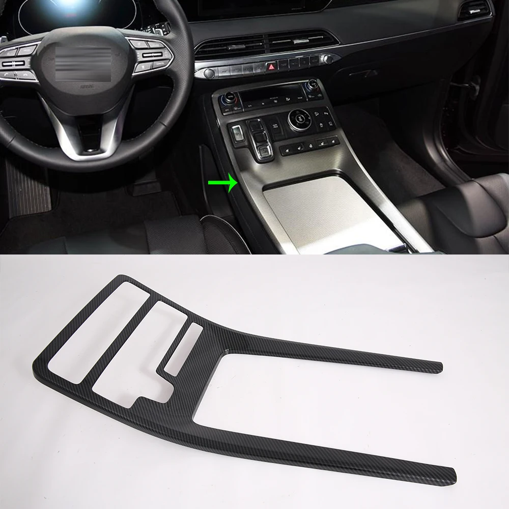 

New Items Interior Accessories Car Accessories Decorative ABS Black Gear Panel Box Cover For 2019 Palisade
