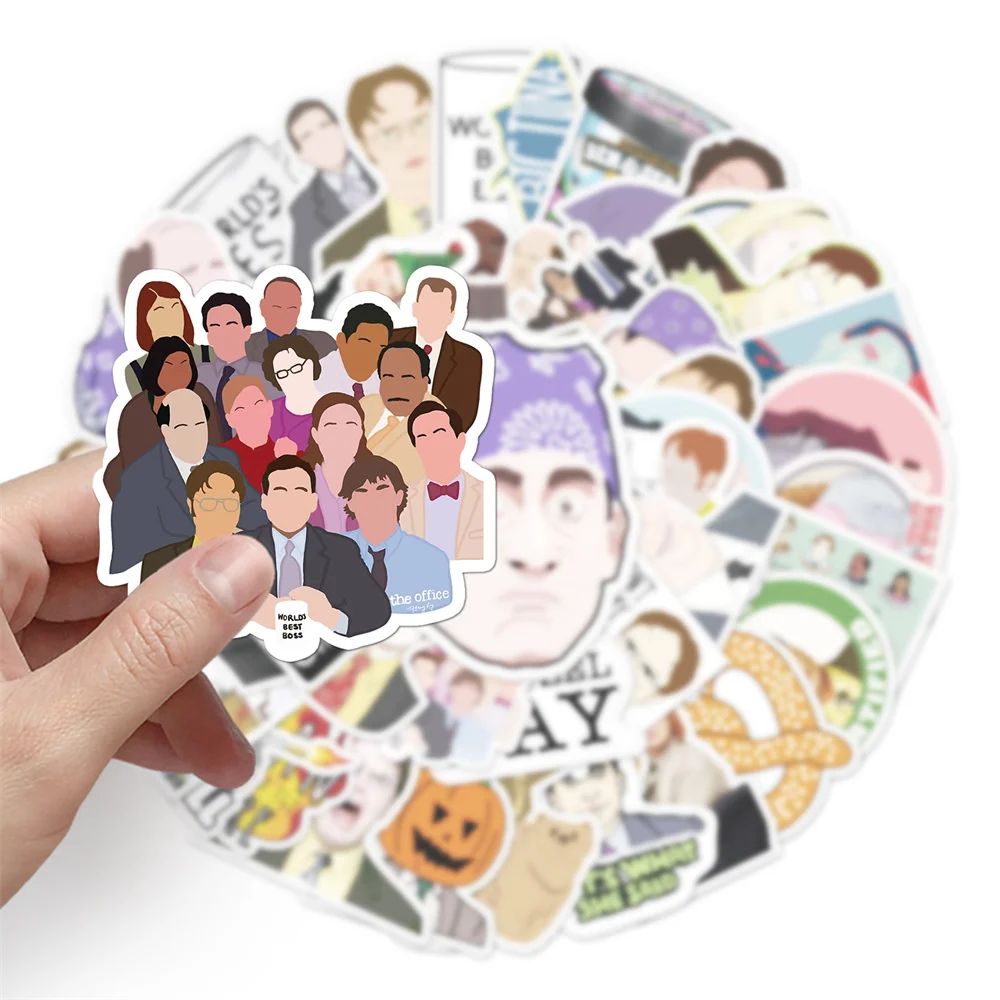 103050pcs american tv series office graffiti stickers luggage mobile phone case laptop waterproof stickers wholesale free global shipping