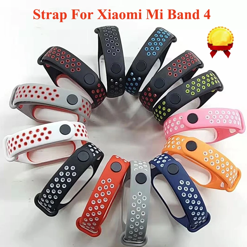 Ремешок для Mi Band 4 силиконовый браслет xiaomi mi band 3 band4 miband4 miband3 Смарт