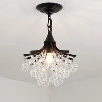merican small crystal chandelier lighting for bedroom study room ceiling chandeliers gold black lustre cristal light fixtures