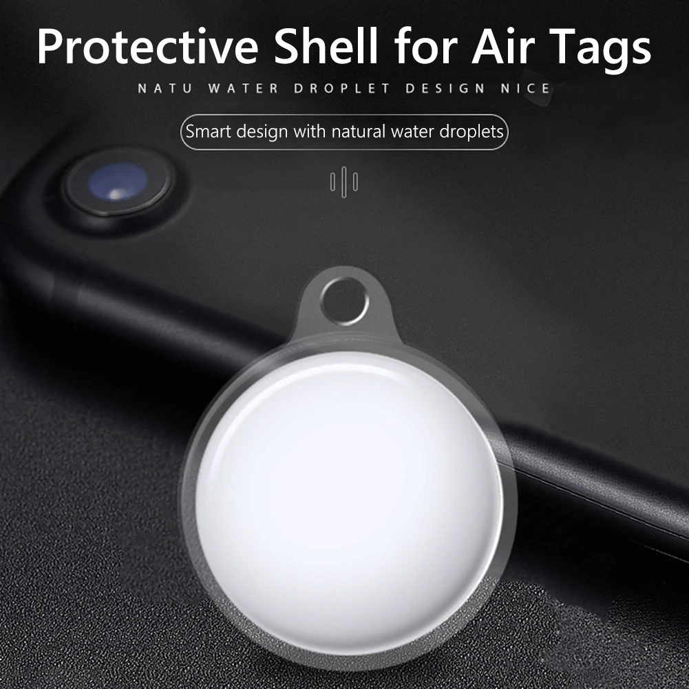 

TPU Transparent Protective Case Shock Waterproof Shell Cover for Air Tags Tracker Protect Scratch Impact Damage