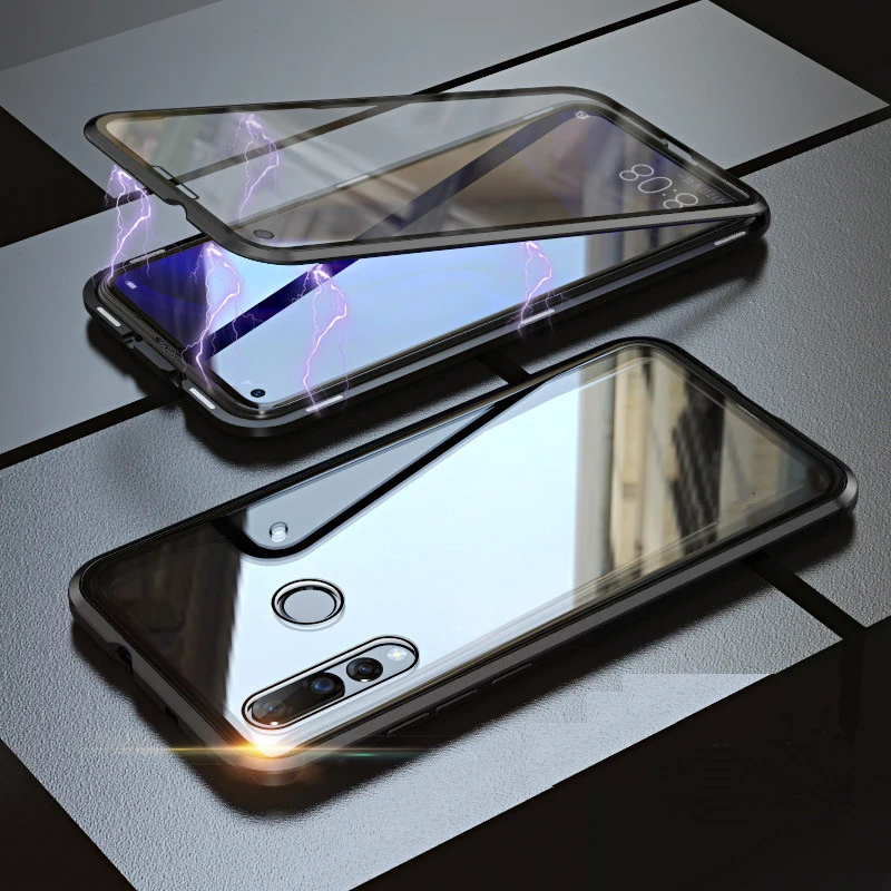 Магнитный чехол с передней и задней стеклами для Huawei Y9 Prime 2019 телефона P Smart Z |