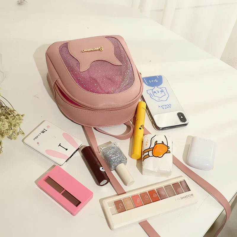 Новый мини рюкзак для девочек сумка через плечо из искусственной кожи простая