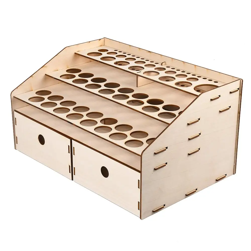 Отличная древесина подставка для бутылка краски эфирных масел с держателем