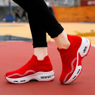

Women Sneakers Fashion Breathable Mesh Casual Shoes Platform Sneakers Men Platform Slip-On Sneakers Walking Running Shoes