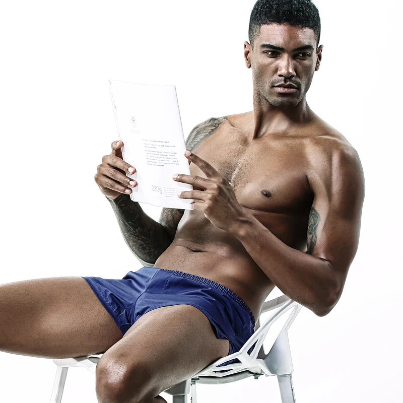 Мужские боксеры из хлопка мужское нижнее белье Тканые трусы с эластичным поясом