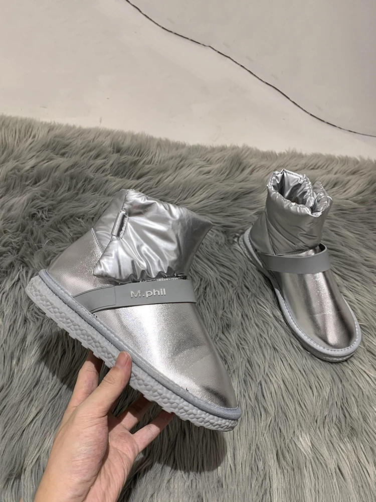 

Women's shoes snow boots warm 2020 new winter plus velvet warmth fashion casual soft bottom waterproof non-slip cotton shoes