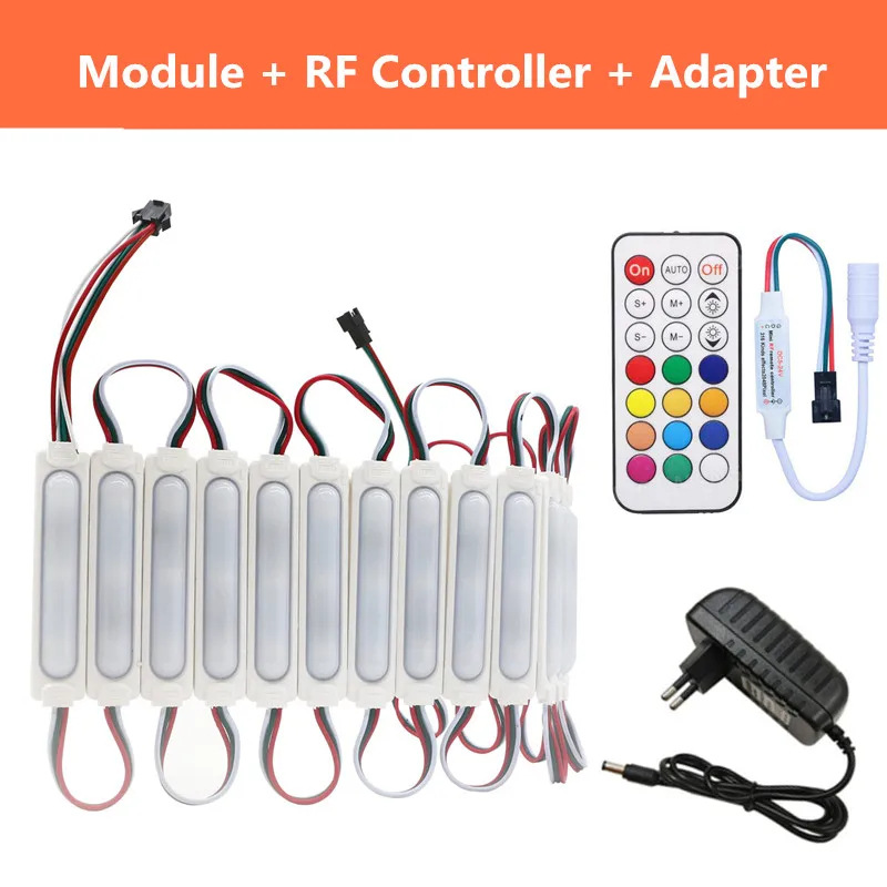DC12V WS2811 Светодиодный модуль пикселей IP68 водонепроницаемый полноцветный RGB