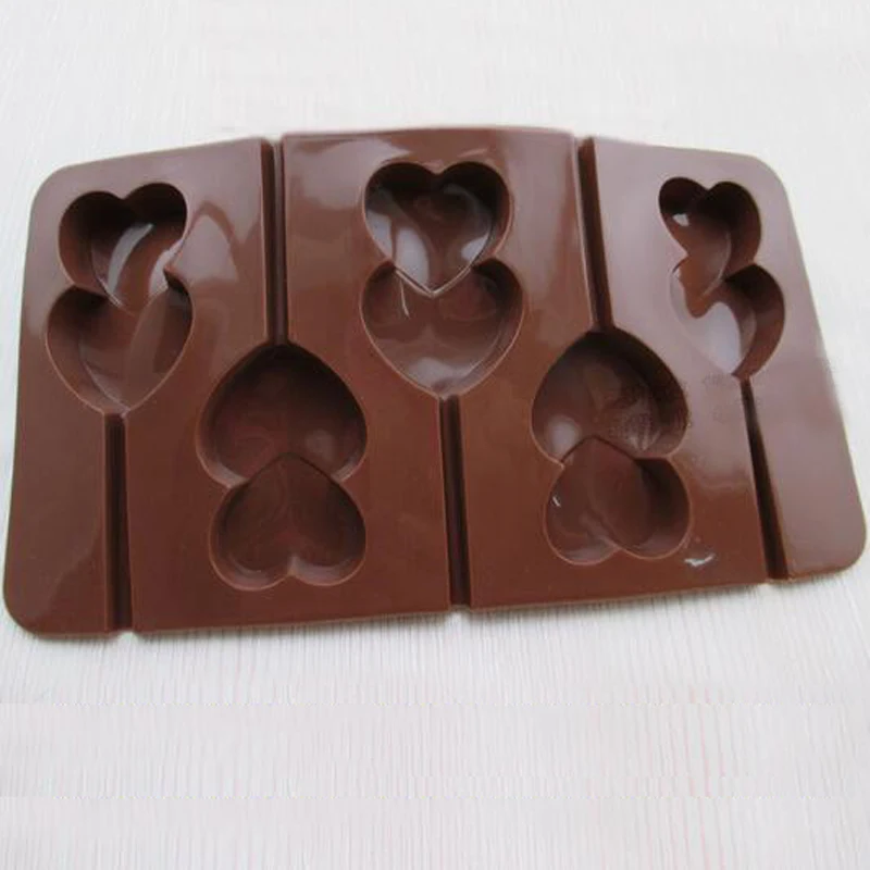 1 шт. Инструменты для тортов популярные двойное сердце силиконовые формы с