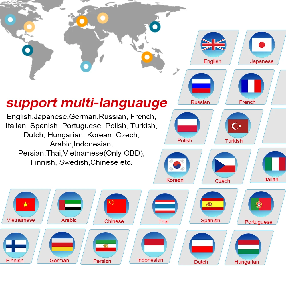UCANDAS VDM OBD2 сканер Профессиональный WIFI USB автомобильный диагностический
