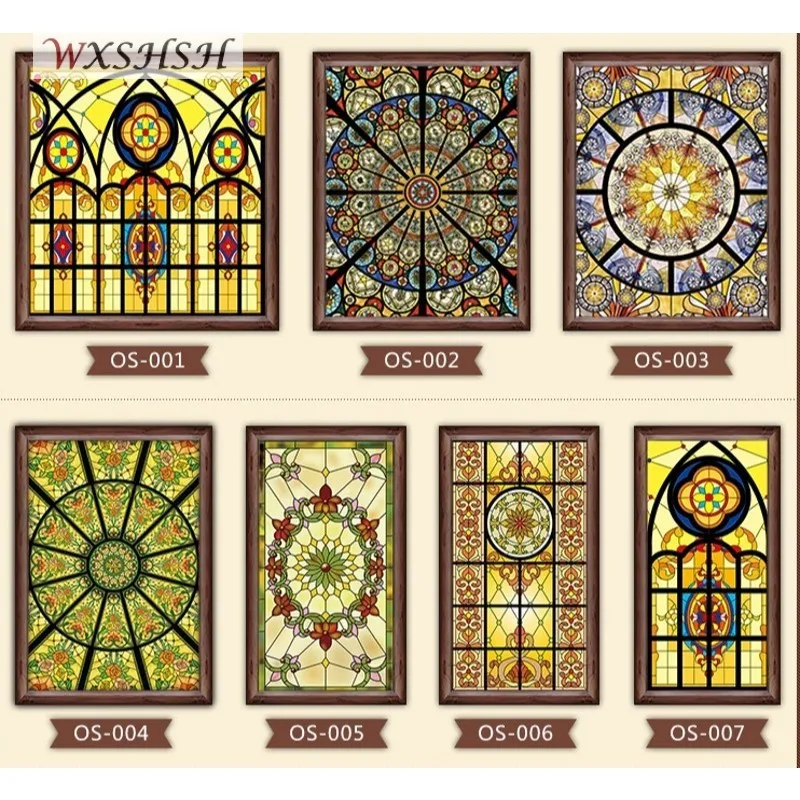 Заказной размер без клея Электростатическая Прямая поставка церковные