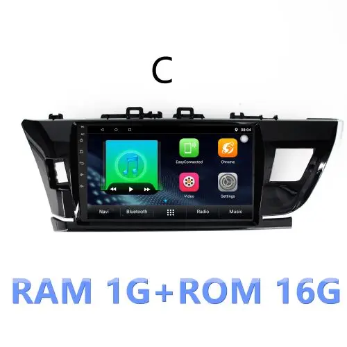 Оранжевый 10' 2din автомобильный gps Радио навигатор 2G+ 3 2G Android мультимедийный плеер для toyota Corolla с радио BTstereo FM wifi - Цвет: Оранжевый