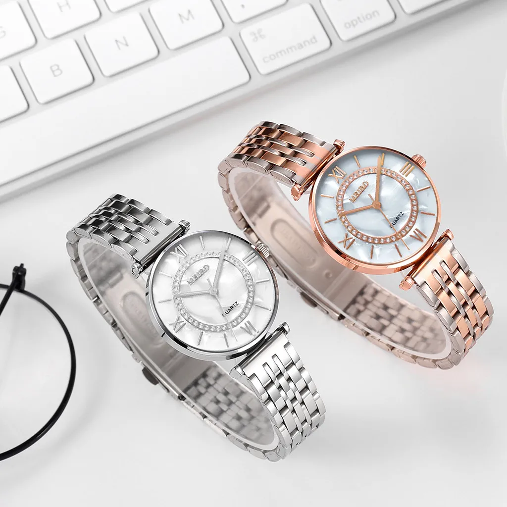 

WomenS Quartz Stainless Steel Newv Strap Watch Analog Wrist Watch Nice PopWomen Watches Luxury Bracelet Watch Jewelry
