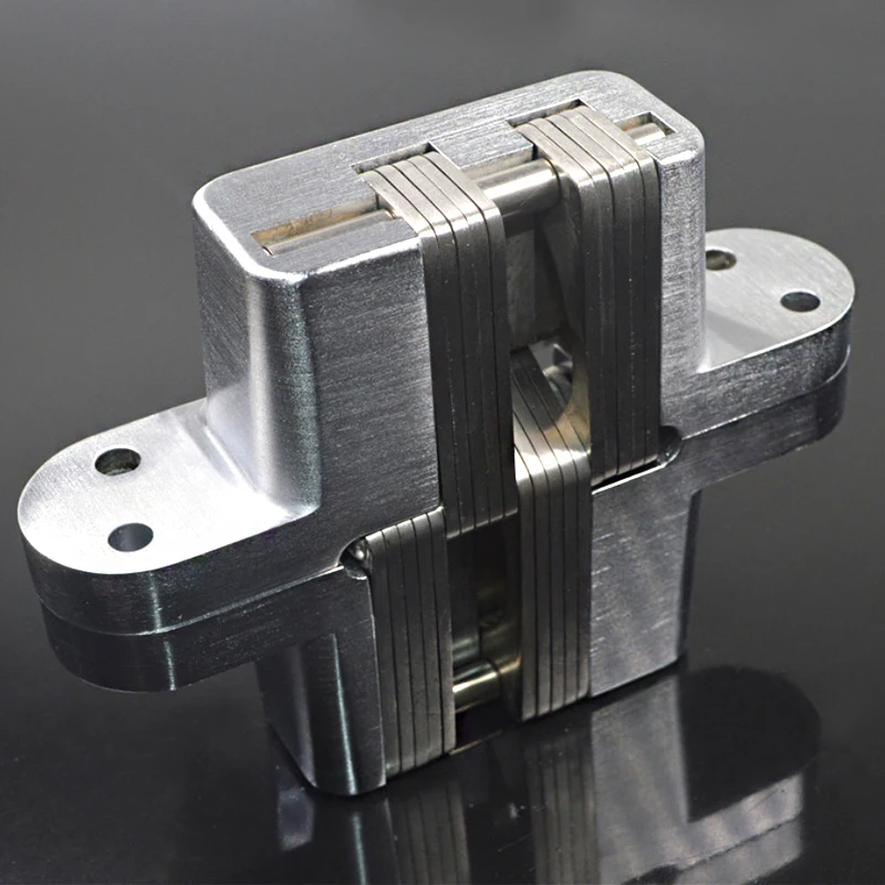 1 to 4 Pcs 304 Stainless Steel Hidden Hinges Invisible Concealed Cross Door Hinge Bearing 180Degree With Screw For Folding | Обустройство