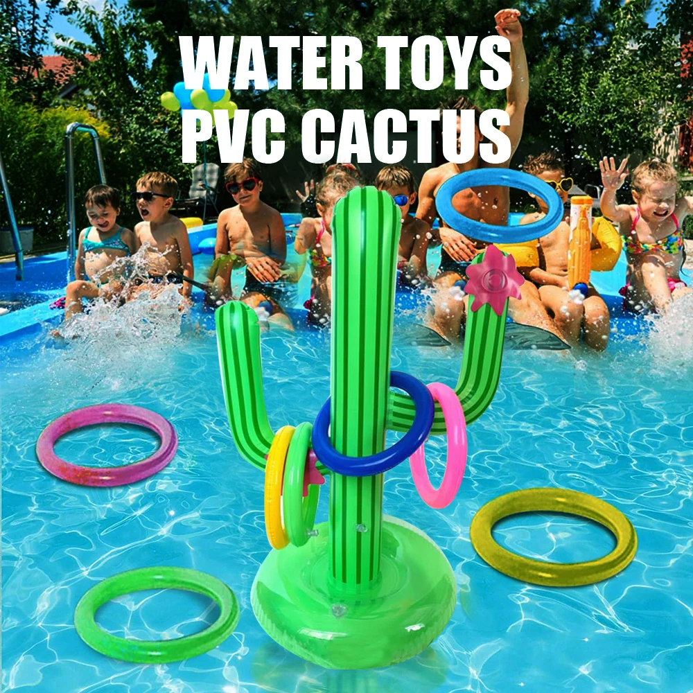 

Simulation Cactuses with Ball Ring Throwing Game with Underwater Inflatable Toys for Children EDF