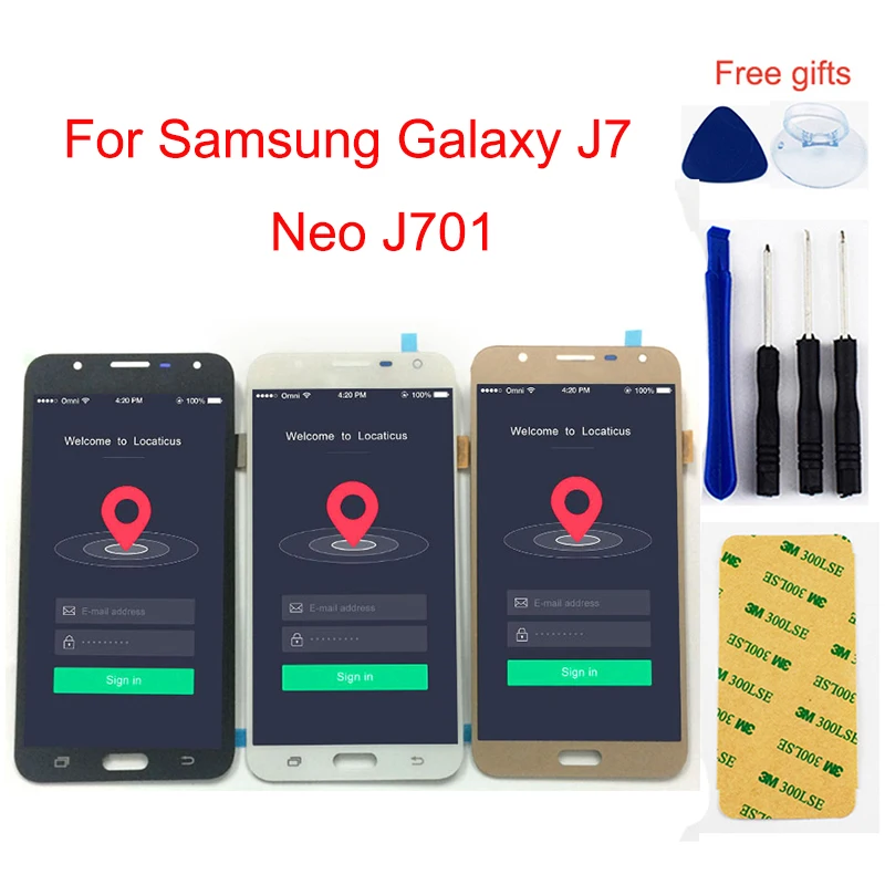 Регулируемый ЖК дисплей для samsung Galaxy J7 Neo J701 sm j701f J701M J701MT + сенсорный экран