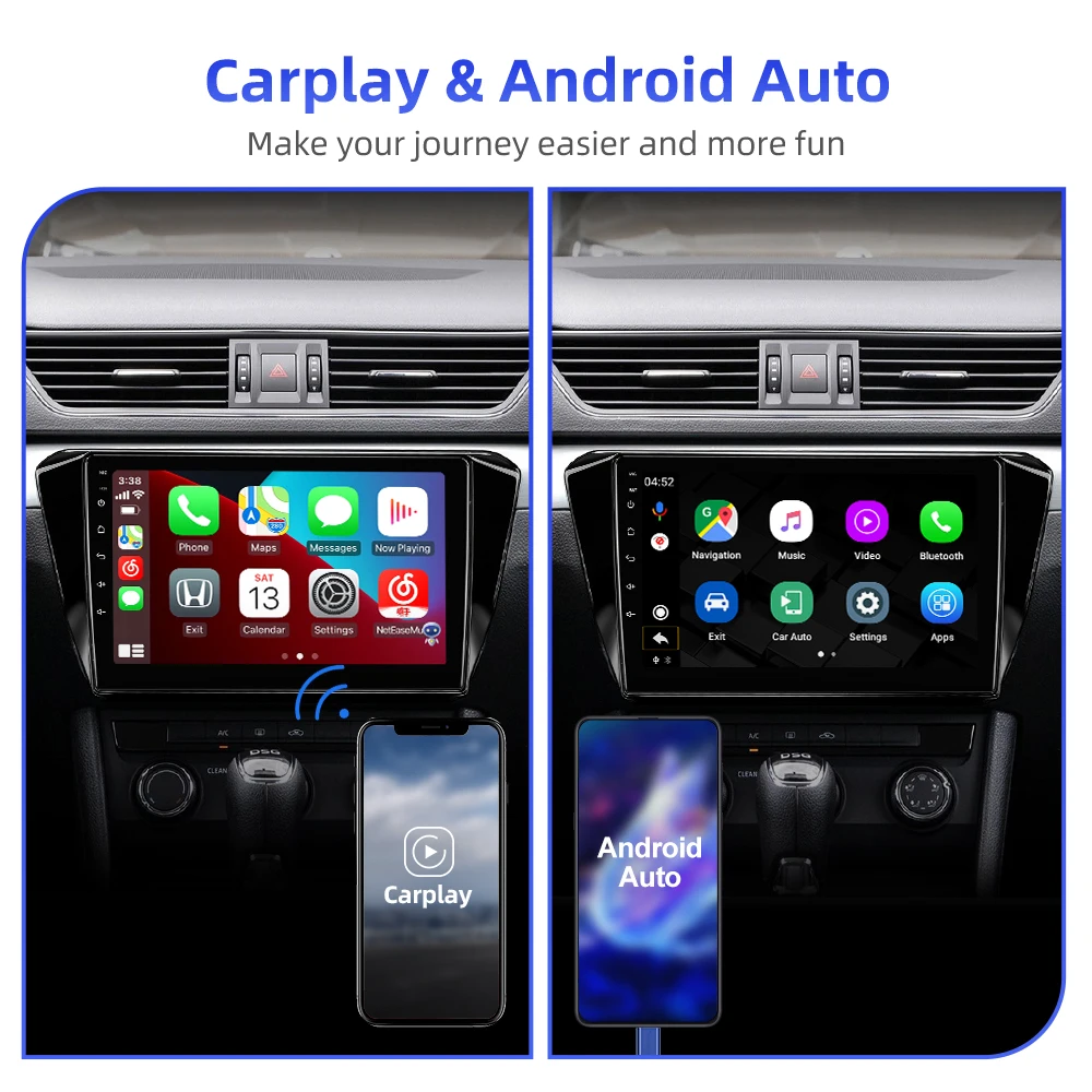 Автомобильный радиоприемник ISUDAR T68 Android10 GPS для Skoda Superb 3 2016- CANBUS автомобильный