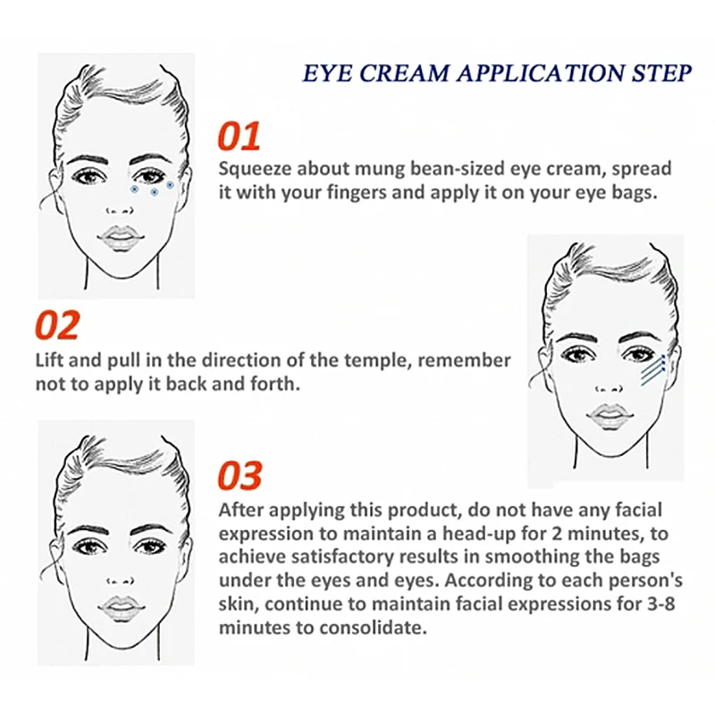 2 мин мгновенное удаление мешков для глаз увлажняющий крем век против отечности