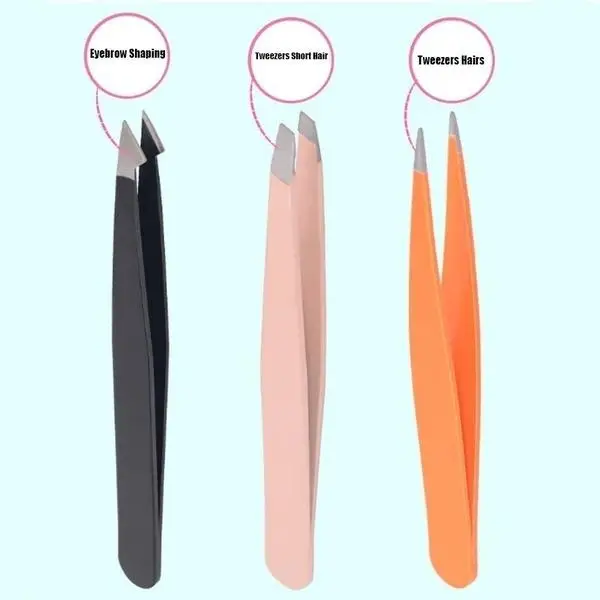 3 шт. пинцет для удаления бровей и ресниц|Пинцеты бровей| |