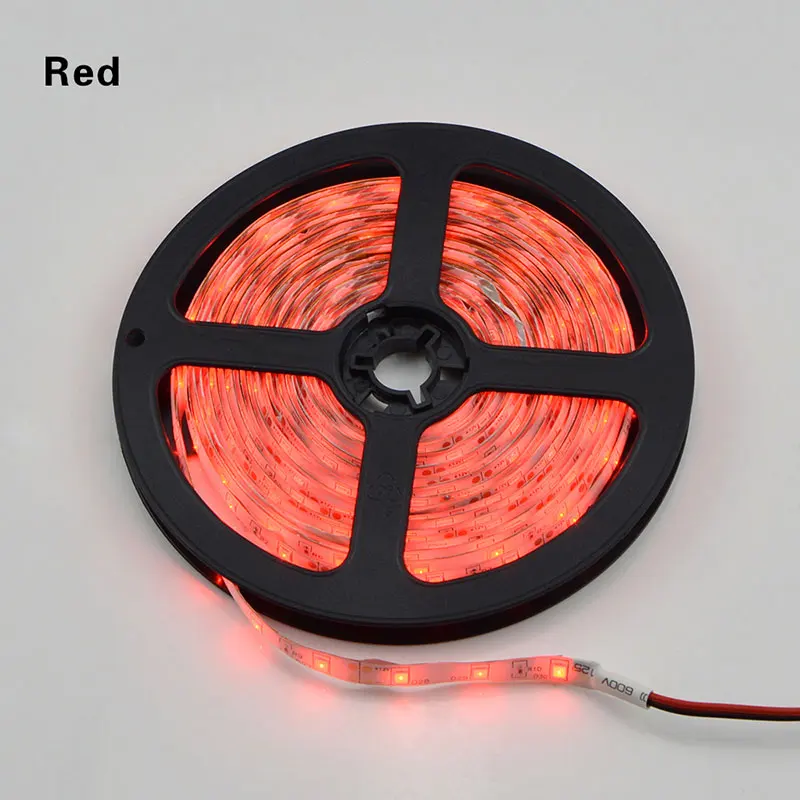 5 м или 10 м/упак. 2835 SMD более яркий, чем 3528 5050 SMD светодиодный светильник 12 В постоянного тока 60 Светодиодный s/M Внутренняя декоративная лента белый синий красный - Испускаемый цвет: Красный