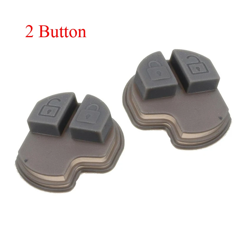 2 кнопки Автомобильный Брелок дистанционного управления с ключом резиновая