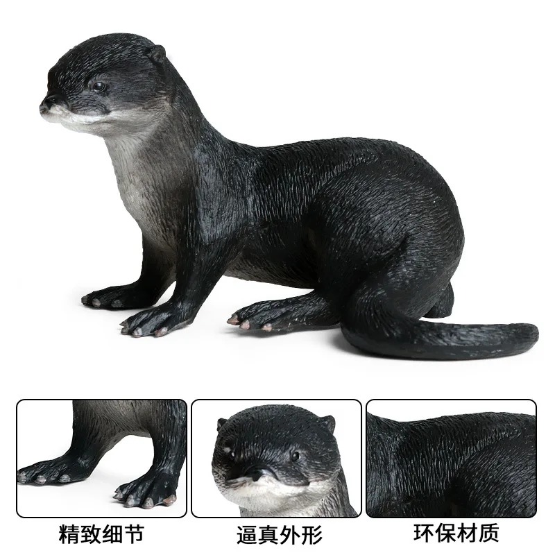 2 вида фигурок выдры коллекционные игрушки дикие животные познавательные