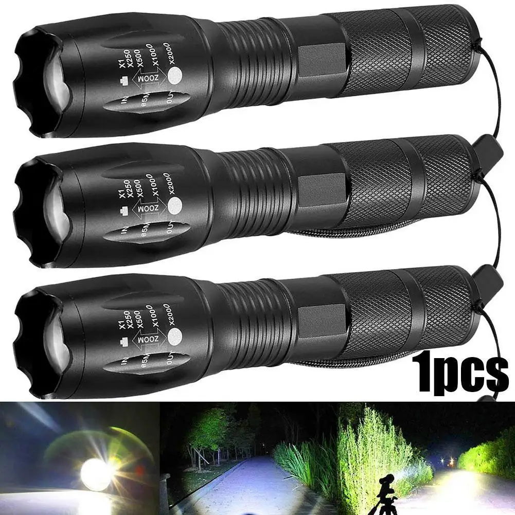 

Led Flashlight T6 Linterna Torch 18650 Battery 5 Modes Outdoor Led flashlight Strong Flashlight Powerful Camping Waterproof