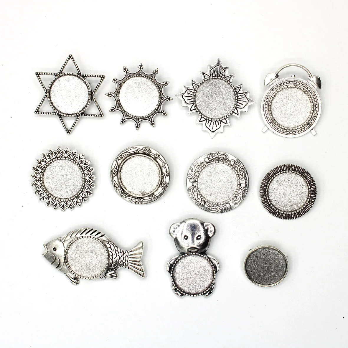 DIY брошь база заклепки булавка красивый и прочный 20 мм внутренний диаметр круглый