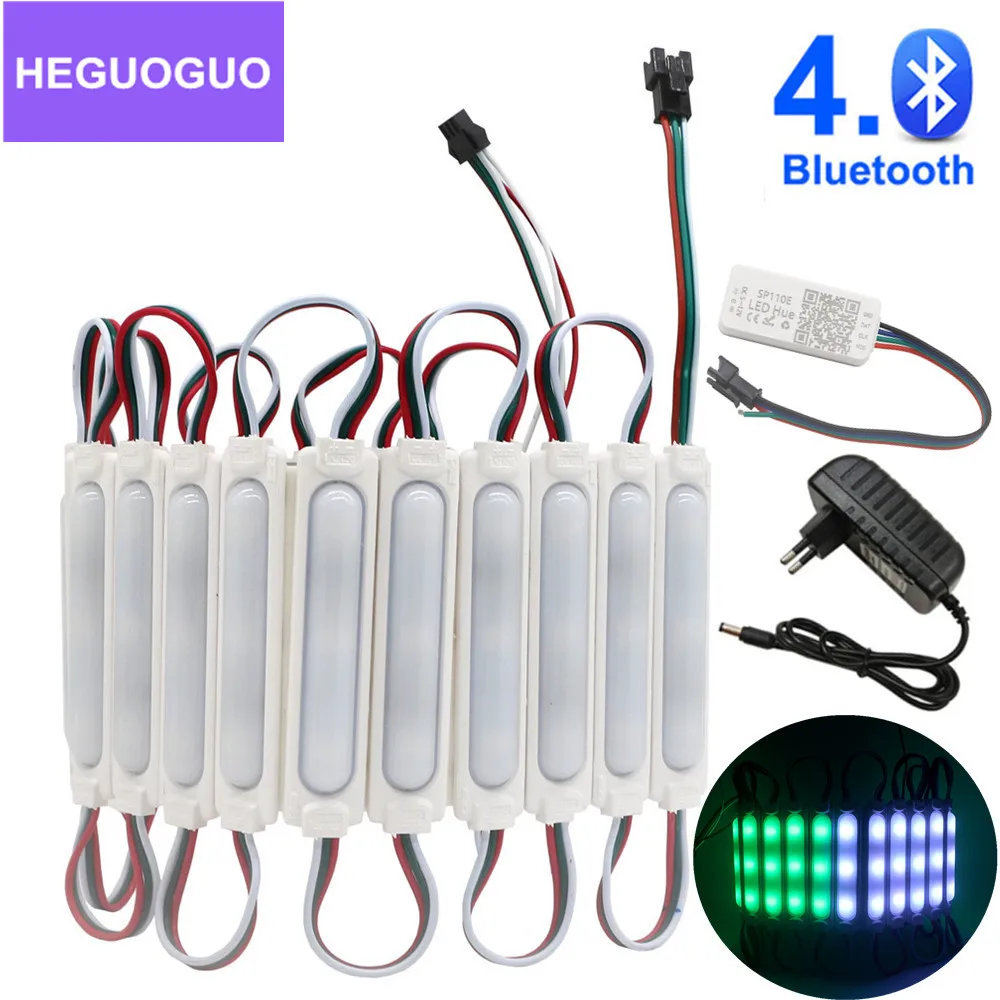 DC 12 В вход WS2811 пиксельный светодиодный модуль 3pin JST 2811 IC цифровой COB RGB Smart String Light IP68