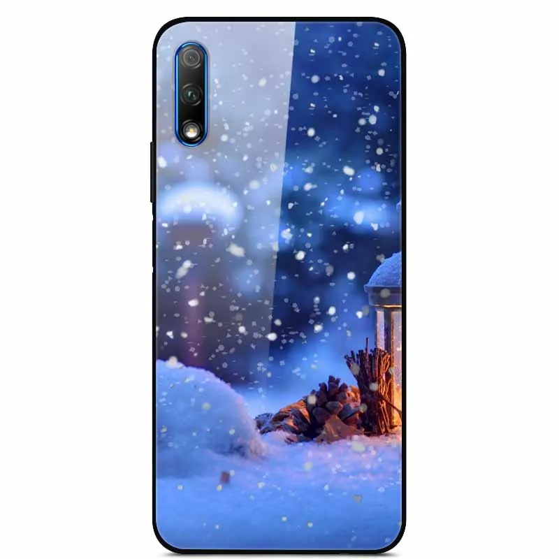 Роскошный чехол для huawei Honor 9X, чехол из закаленного стекла, силиконовый чехол для телефона huawei Honor 9X X9 9 X, чехол s для Honor 9X - Цвет: 24