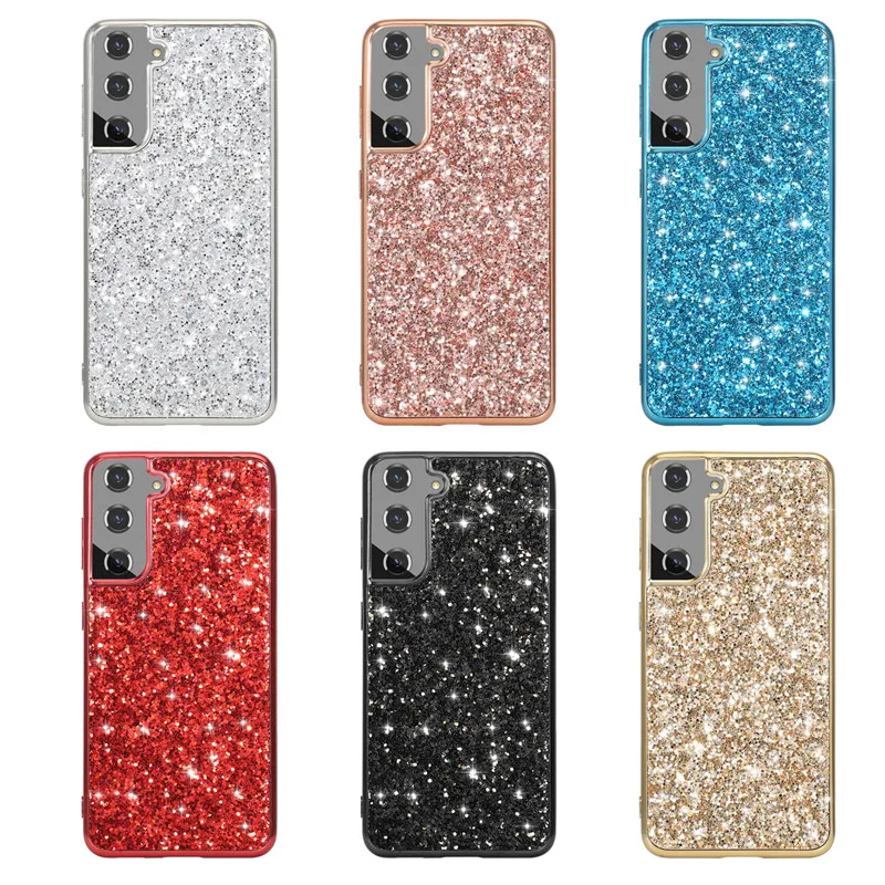 Glitter Case For Samsung Galaxy S20 S21 FE S22 Plus Note 10 20 Ultra A21S A51 A71 A12 A32 A52 A72 Funda Bling Sequins TPU Cover