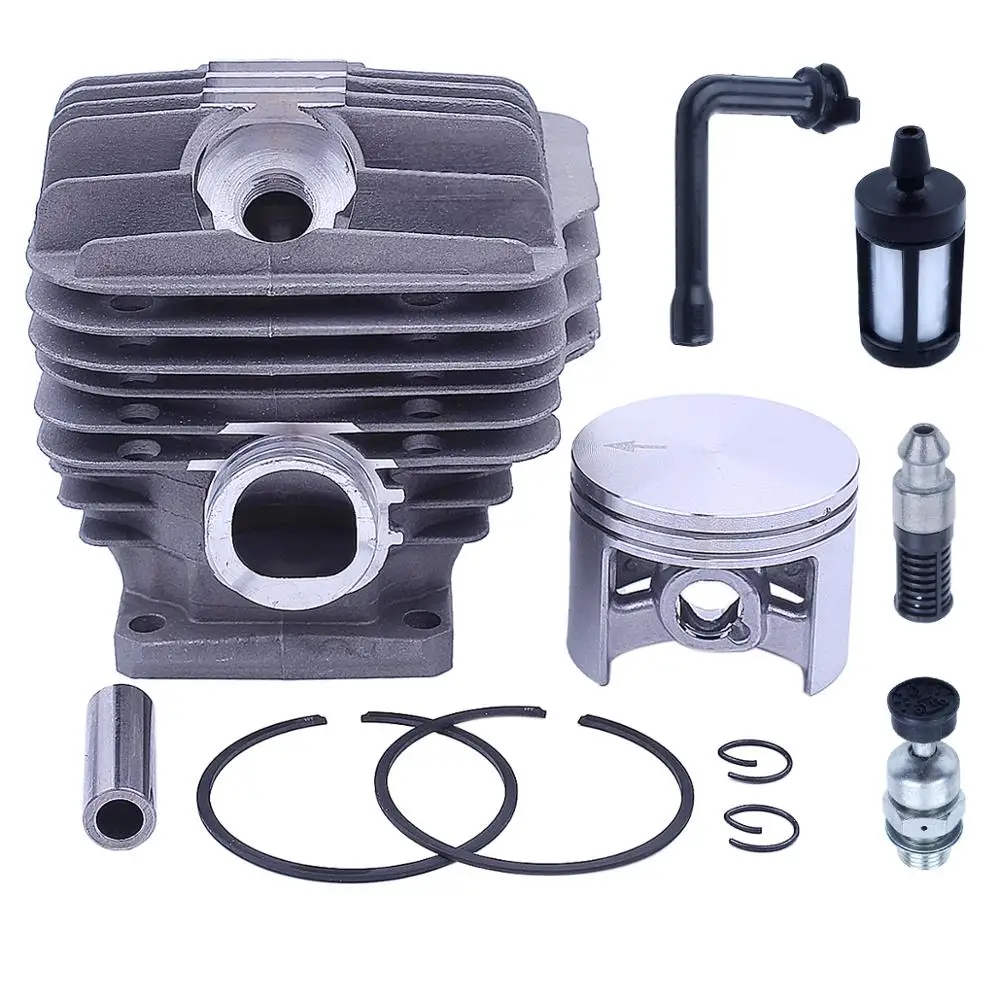 

52mm Cylinder Piston Kit for STIHL 046 MS460 Chainsaw Replacement Parts w Decompression Valve Fuel Oil Line Filter 1128 120 1217