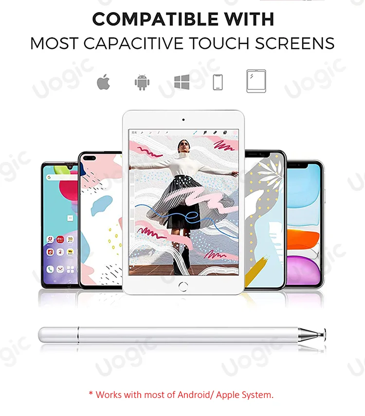 

Stylus pens for ipad Capacitive Pen High Sensitivity & Fine Point, Magnetism Cover Cap