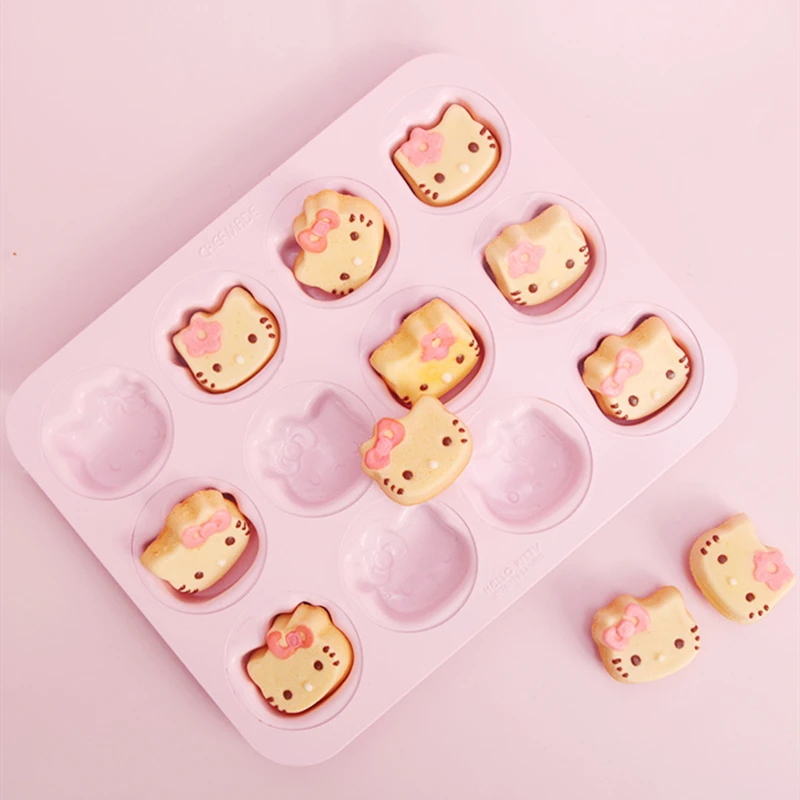 Hello Kitty креативная мультяшная розовая Милая 12-контактная антипригарная форма в