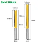 1 шт. 8 мм хвостовик Фрезерный резак резьба по дереву прямой Dado маршрутизатор бит 12 