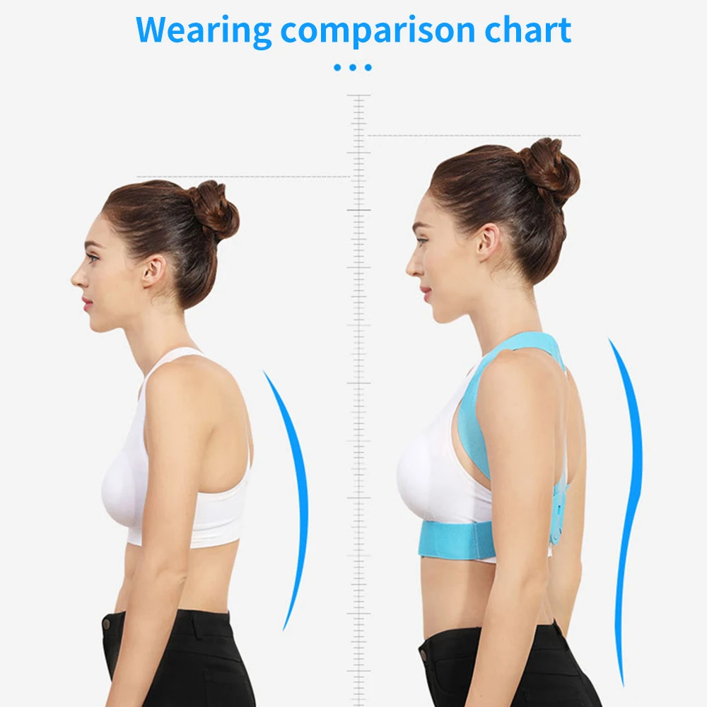 Регулируемый Корректор осанки для детей и взрослых поддерживающий пояс спины