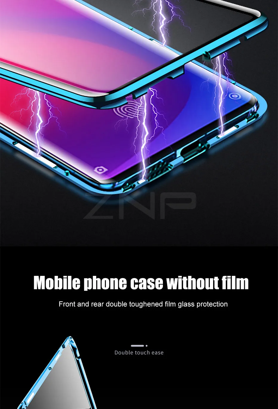 ZNP Магнитный адсорбционный металлический чехол для телефона для Xiaomi 8 9 SE 9T Pro двухсторонний стеклянный Магнитный чехол для Redmi Note 7 K20 Pro чехол s
