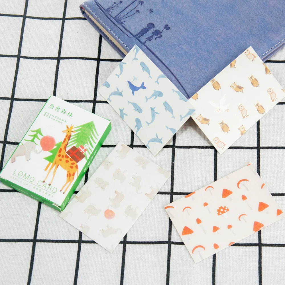 28 листов/набор Студенческая открытка кавайные канцелярские принадлежности День