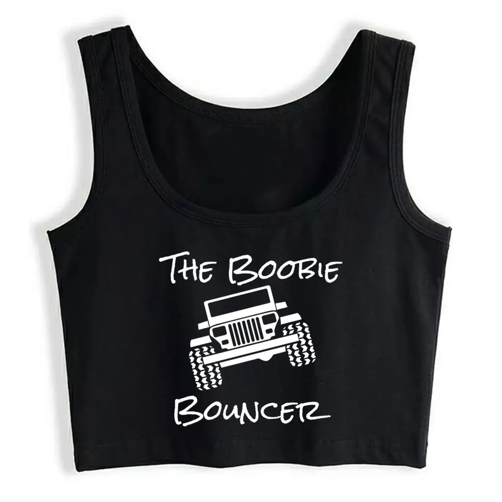 

Boho Crop Top Boobie Bouncer Jeeping Comic Harajuku Sleeveless Womens Tops blusas mujer de moda 2021 verano Gym Tank Top Women