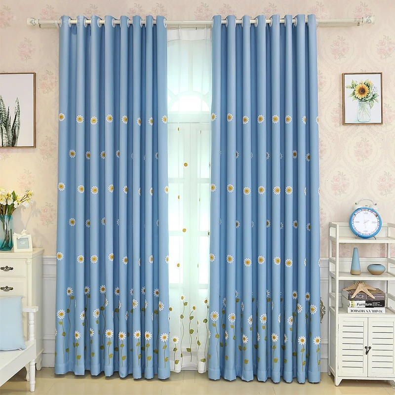 

Printing Sunflower Blackout Curtains Window Curtain for Living Room Bedroom Kitchen Window Panels