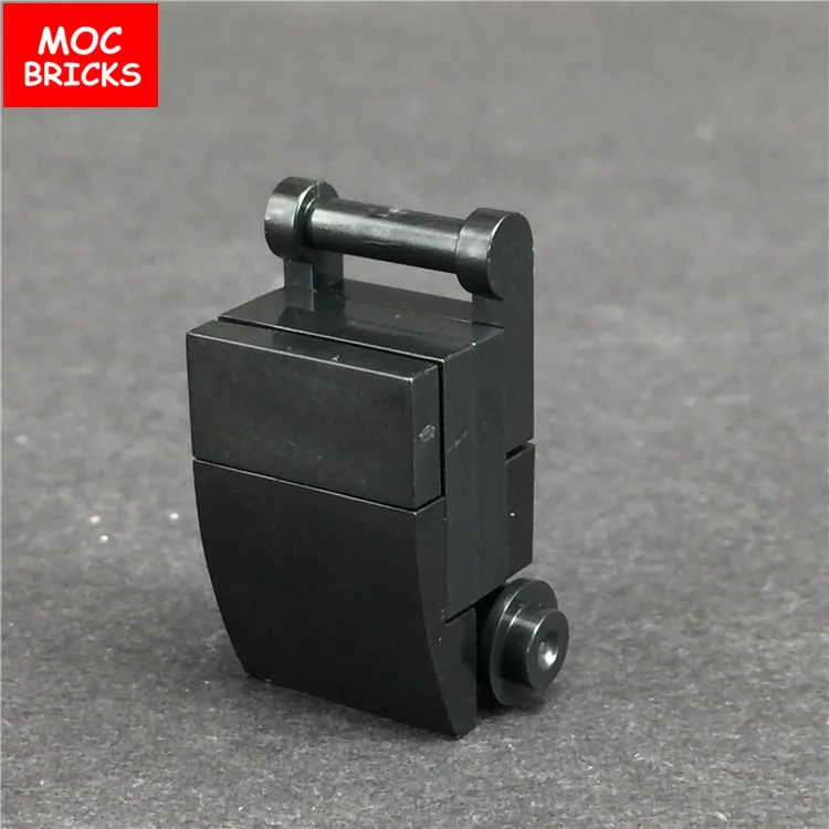 Кубики MOC чехол на колесиках чемодан сумка модель сделай сам экшн-фигурки игрушки