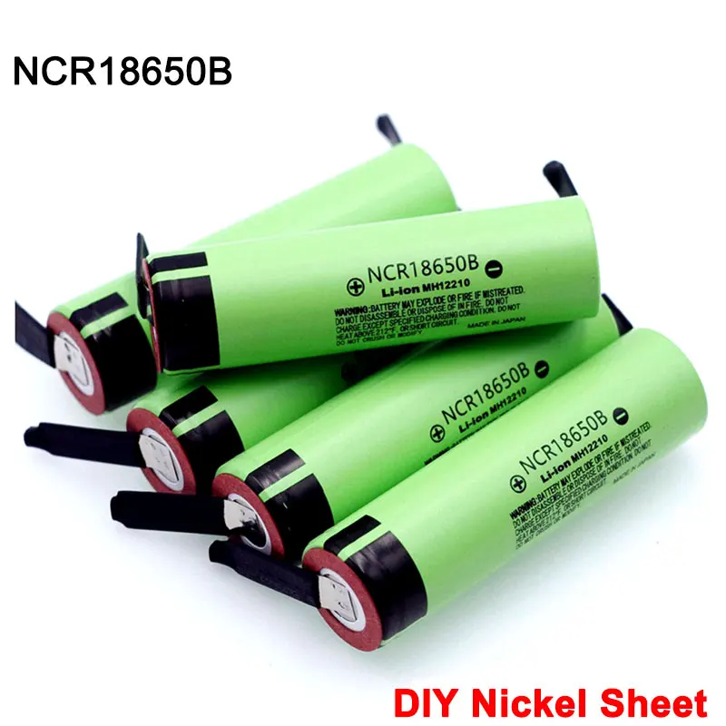 Новый литиевый перезаряжаемый аккумулятор NCR18650B 3400 мАч 3 7 в 18650 + никелевый