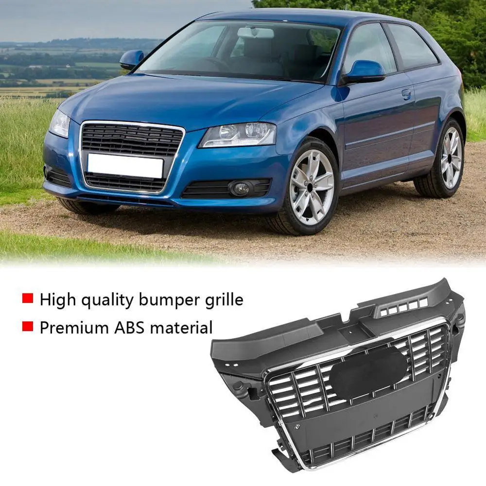 Для A3/S3 Стиль передняя решетка бампера Решетка капота для Audi A3/S3 8P 2009-2013