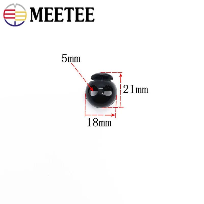 Meetee 50 шт. 18x21 мм пластиковая нейлоновая пробка шнур стандартная пружина