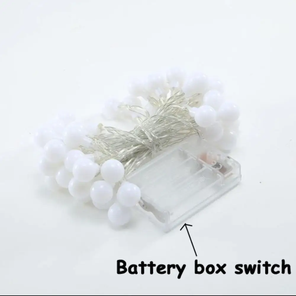 

Romantic Fairy String Outdoor 80LED Durable Wedding Fairy String Light Super Bright Garden Yard Round Ball Fairy Light