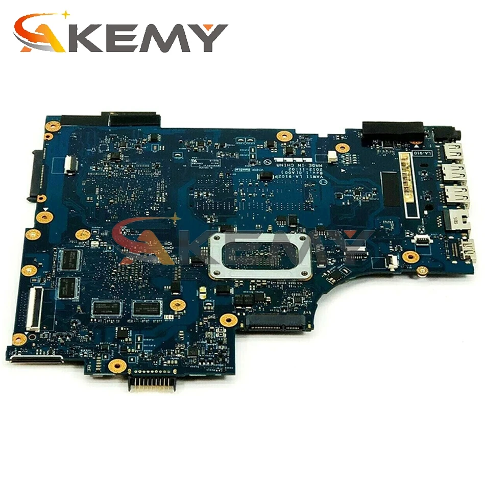 Akemy LA 9102P для DELL Inspiron 3721 5721 материнская плата I3 3227U CN 09KHW3 9KHW3 100%