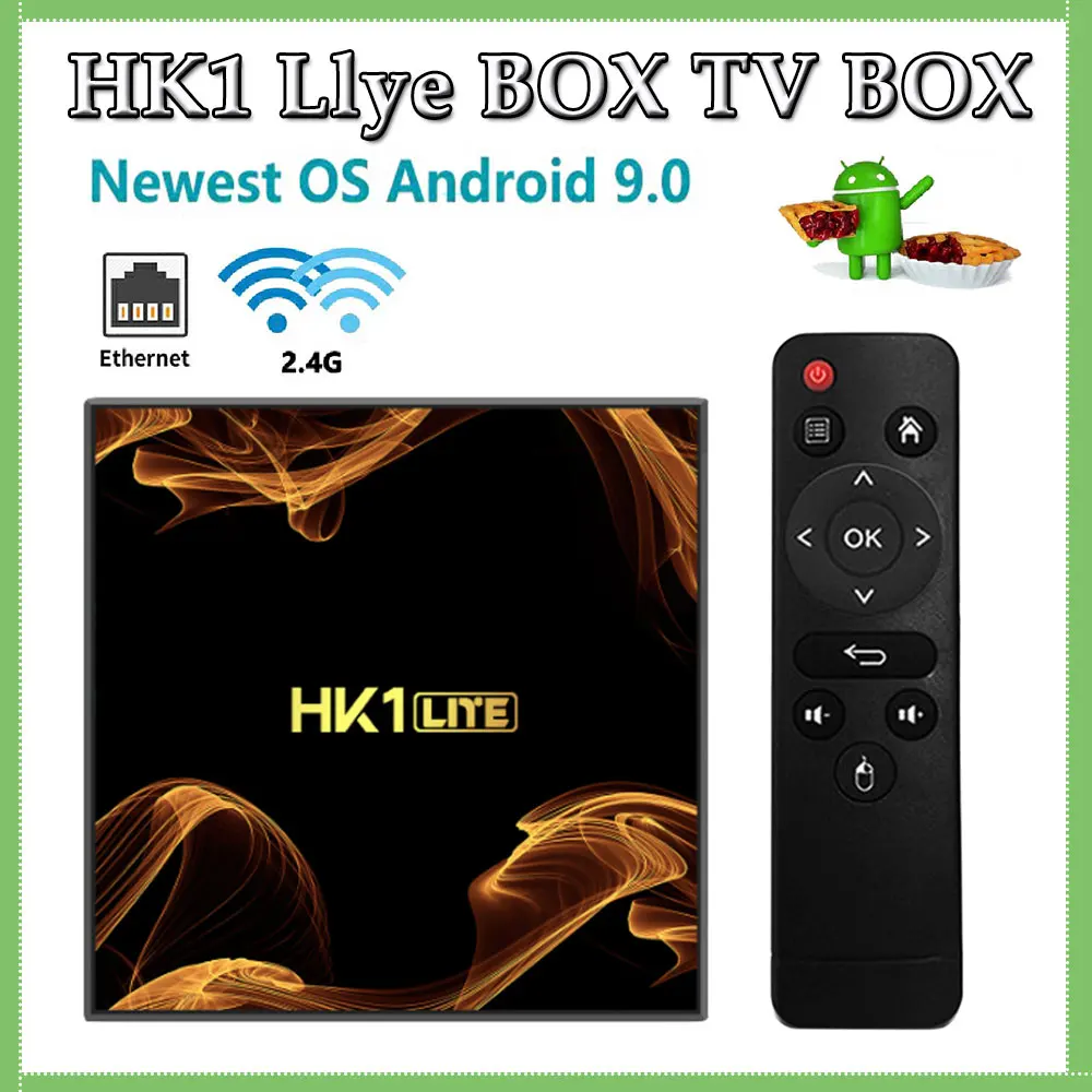 

HK1 LITE New Android 9.0 TV Box RK3228A Quad Core 16GB 4K IPTV Media Player HDMI 2.0 100M 2.4G Wifi Youtube Netflix Set-Top Box